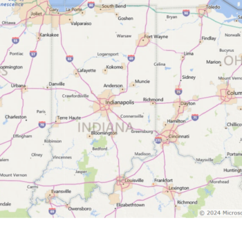 Indiana USDA Mortgage Map